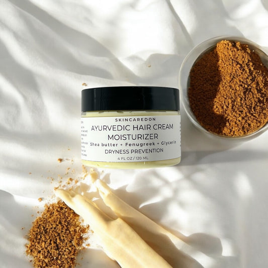 Ayurvedic moisturizing hair cream with fenugreek